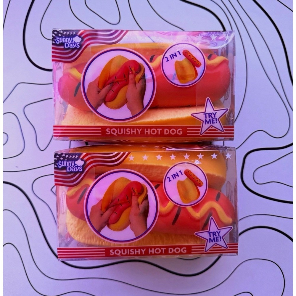 (1) Sunny Days Hotdog Squishy